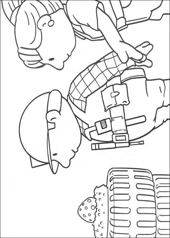 Plansa de colorat cu Bob Constructorul 17 9